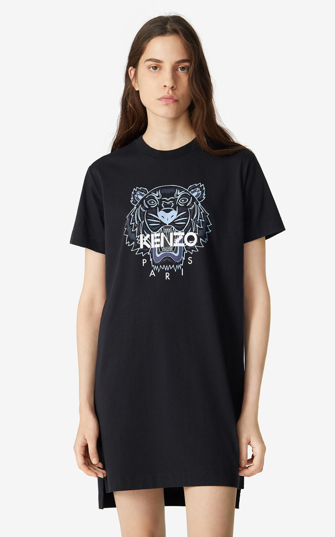 Kenzo Tiger T shirt Ruha Női Fekete | ID.050588